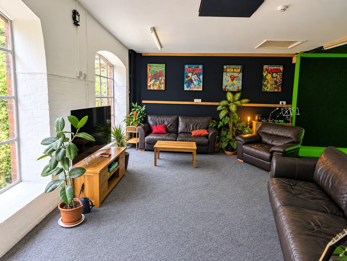 Lounge and seating area for students to relax